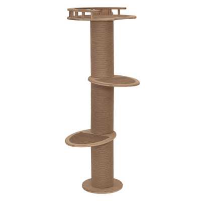 3-Level Wall-Mounted Activity Cat Tree, 44 Inch Cat Scratching Post SPW003