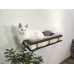Large Wall Shelf Bed for Big Cats with Pillows and Side Couch