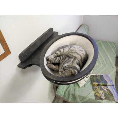 Wall Mounted Round Cat Basket Bed 