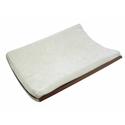 Curve Wall Cat Bed - Walnut/Cream