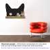 Cat Themed Wall Accent Decal - Peeking Cat Face