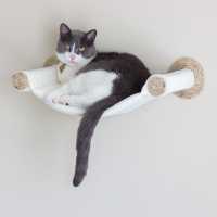 Cat Hammock - Wall Mounted Cat Bed - Cream